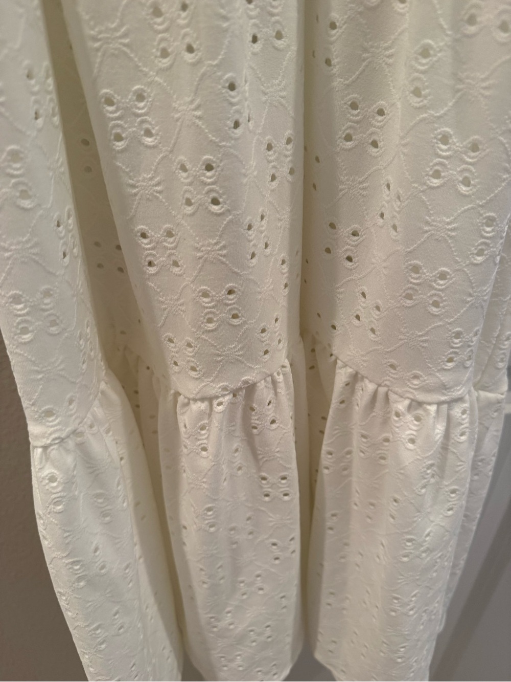 NWT 1.State beach Women's Eyelet cover up dress - New Ivory White - Picture 6 of 10